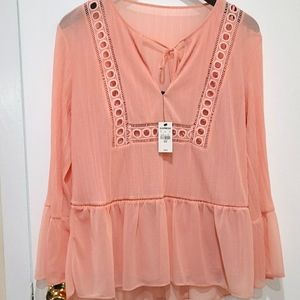 🆕️Express coral blouse- Medium